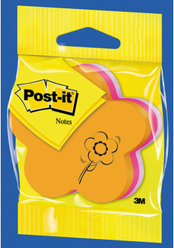 Kostka samoprzylepna POST-IT kwiatek 225 kartek