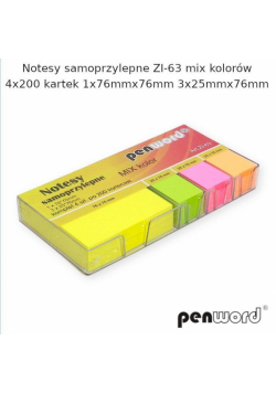 Notes samoprzylepny mix 4x200K