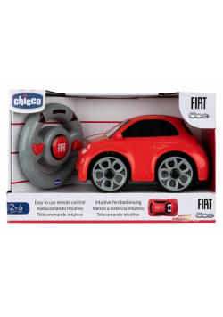 Fiat 500 z pilotem czerwony