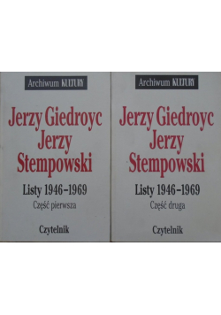 Giedroyc Stempowski Listy 1946  1969 Część I i II