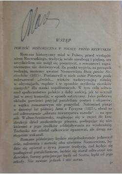 Listopad: romans historyczny z drugiej połowy XVIII w. , 1936 r.