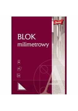 Blok milimetrowy A4 20 kartek 10 sztuk