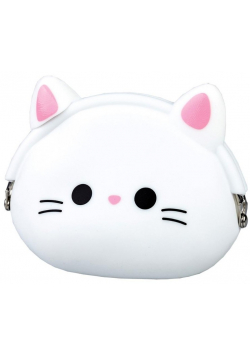 Portfelik silikonowy White Cat
