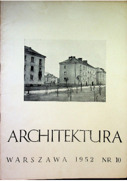 Architektura nr 10/1952