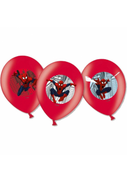 Balony lateksowe Spider Man 27,5cm 6szt
