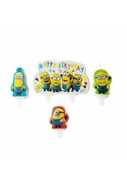 Świeczki minionki 4szt