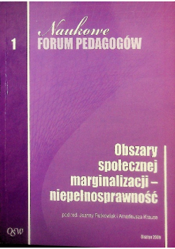Obszary społecznej marginalizacji -niepełnosprawność