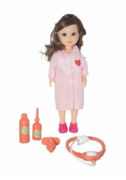 Lalka 32cm lekarka na baterie MIX