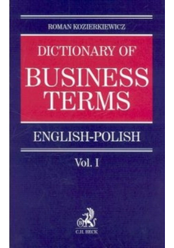 Dictionary of Business Terms english polish 1