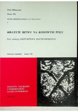 600 lecie bitwy na Kosowym Polu