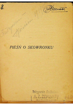 Pieśń o skowronku 1919 r.