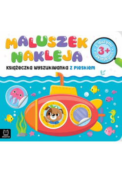 Maluszek nakleja Książeczka wyszukiwanka z pieskiem z dużymi naklejkami 3+
