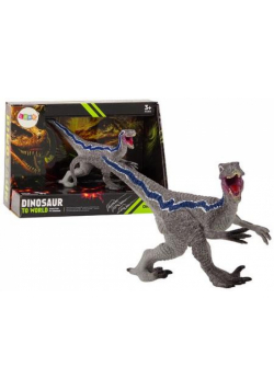 Figurka dinozaura kolekcjonerska velocitaptor siwy