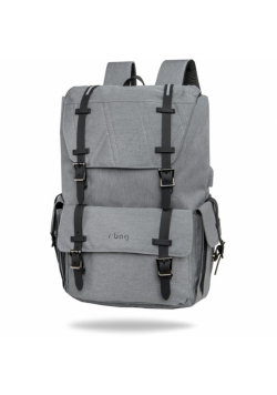 Plecak męski na laptopa r-bag Packer Grey