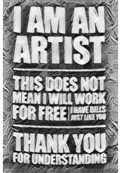 Artist  humourous  Blank creative Journal