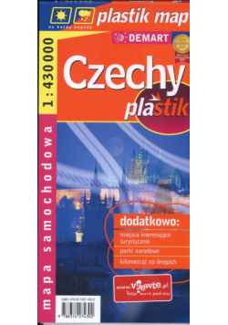 Czechy plastik mapa samochodowa