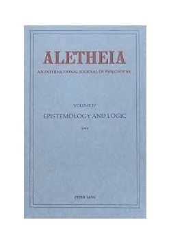 Aletheia an international yearbook of philosophy, volume V