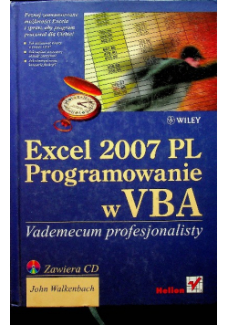 Excel 2007 PL Programowanie w  VBA