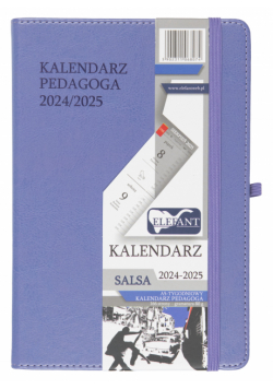 Kalendarz Pedagoga 2024/2025 Salsa A5 tygodniowy fioletowy