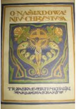 O naśladowaniu Chrystusa 1923 r.