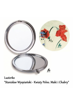 Lusterko Stanisław Wyspiański - Kwiaty Polne. Maki i Chabry 70mm metal