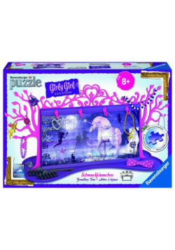 Puzzle 3D Drzewko na biżuterię Jednorożec 108