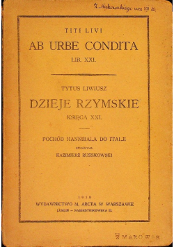 Dzieje rzymskie 1918 r.