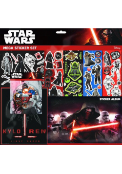 Duży zestaw naklejek z albumem. Star Wars 7