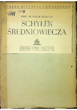 Schyłek średniowiecza 1935 r.
