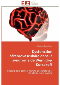Dysfonction cérébrovasculaire dans le syndrome de wernicke-korsakoff