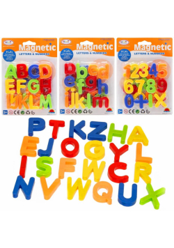 Literki cyferki magnetyczne MIX