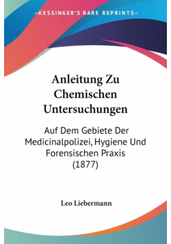 Anleitung Zu Chemischen Untersuchungen
