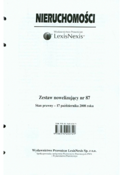 Nieruchomości zestaw nowelizujący nr 87