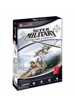 Puzzle 3D AH-1 Huey Cobra & Sukhoi SU-35