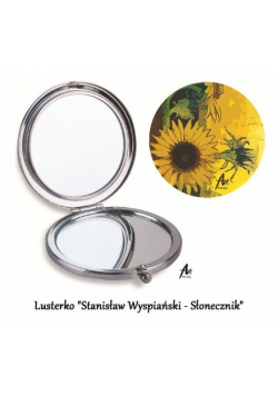 Lusterko Stanisław Wyspiański - Słonecznik, 70mm metal