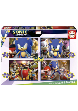 Puzzle 4w1 Sonic Prime (fluorescencyjne)