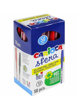 Długopis Sfera czerwony (50szt) CARIOCA