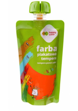 Farba tempera 100ml neon pomarańczowa HAPPY COLOR
