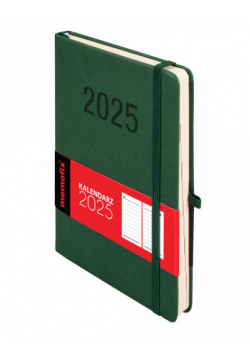Kalendarz 2025 Memofix A5 DNS zielony