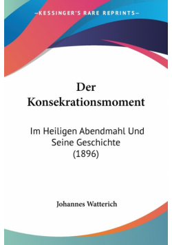 Der Konsekrationsmoment