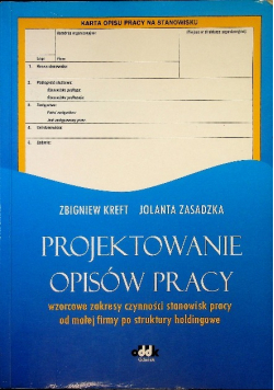 Projektowanie opisów pracy