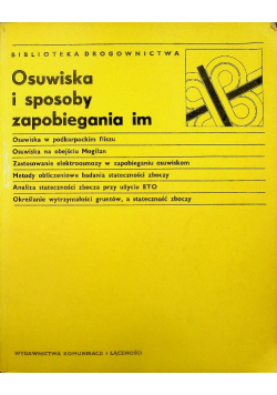 Osuwiska i sposoby zapobiegania im