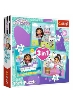 Puzzle 3w1 Aktywności Gabby TREFL