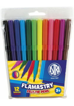 Flamastry Astra 12 kolorów