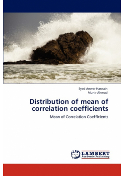 Distribution of Mean of Correlation Coefficients