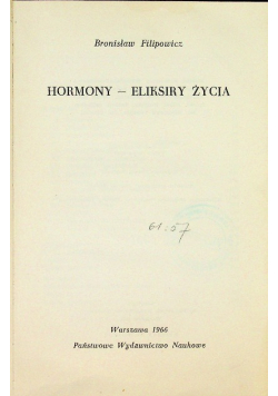 Hormony - eliksiry życia