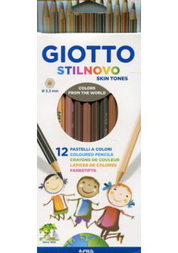 Giotto Stilnovo Kredki pastelowe 12 sztuk
