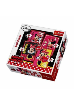 Puzzle 4w1 Piękna Minnie