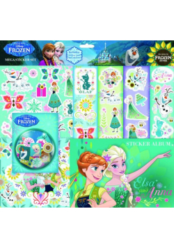 Duży zestaw naklejek. Frozen Fever