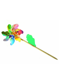 Wiatrak śred.18 cm drewniany trzonek